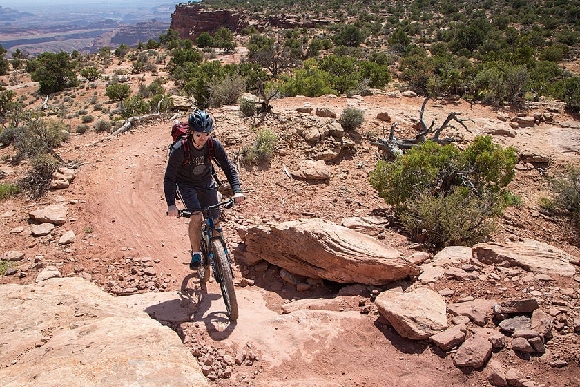 The next day we rented some mountain bikes in town and went out to Dead Horse Point State park.  Super fun!